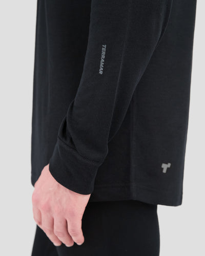 Men's Thermapeak® Heritage Midweight Thermal Crew Shirt | Color: Black