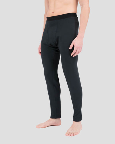 Big & Tall Men's Military Heritage Expedition Weight Fleece Thermal Pants | Color: Black | #color_black
