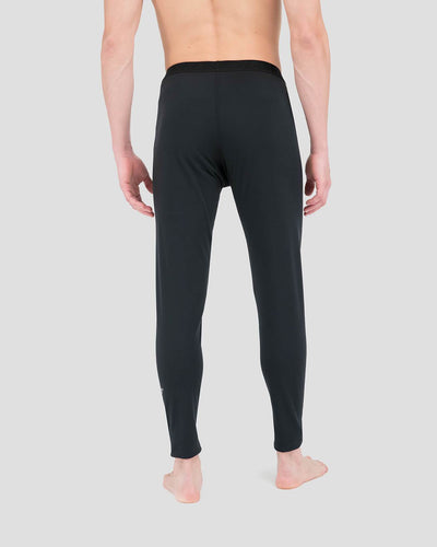 Big & Tall Men's Military Heritage Expedition Weight Fleece Thermal Pants | Color: Black | #color_black