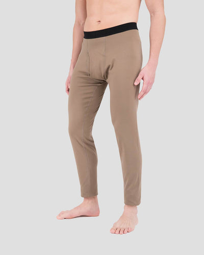 Big & Tall Men's Military Heritage Expedition Weight Fleece Thermal Pants | Color: Military Brown