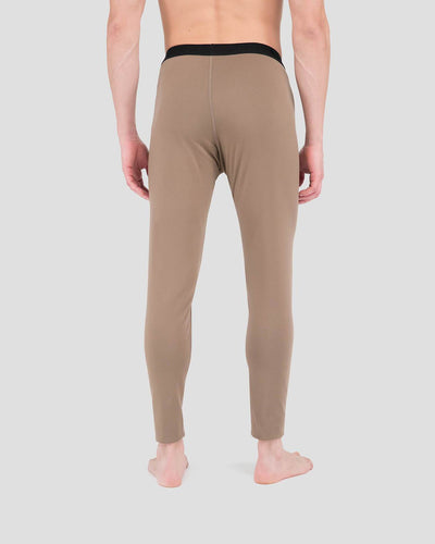 Big & Tall Men's Military Heritage Expedition Weight Fleece Thermal Pants | Color: Military Brown