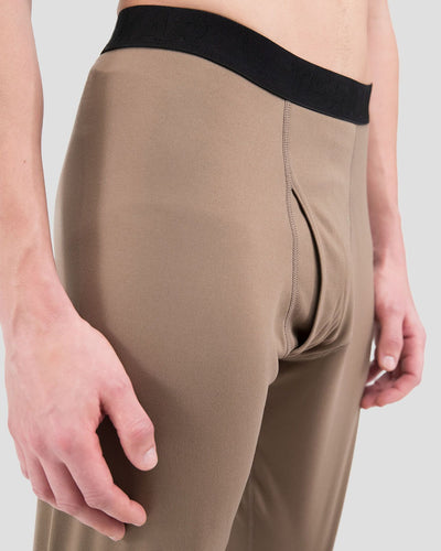 Big & Tall Men's Military Heritage Expedition Weight Fleece Thermal Pants | Color: Military Brown | #color_military-brown