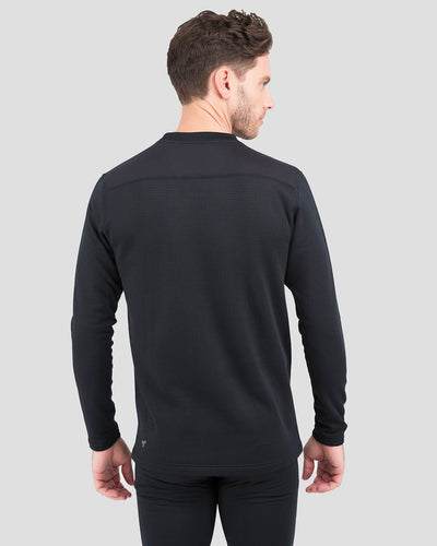 Men's Ecolator® Heavyweight Performance Thermal Crew Shirt | Color: Black