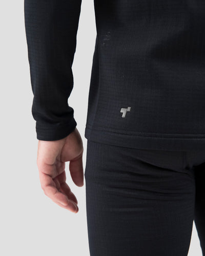 Men's Ecolator® Heavyweight Performance Thermal Crew Shirt | Color: Black