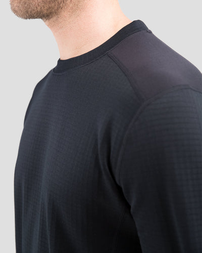 Men's Ecolator® Heavyweight Performance Thermal Crew Shirt | Color: Black