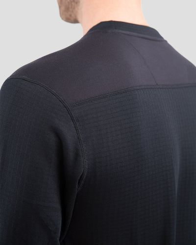 Men's Ecolator® Heavyweight Performance Thermal Crew Shirt | Color: Black