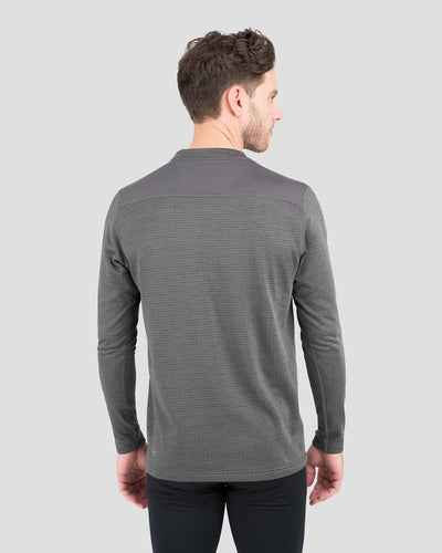 Men's Ecolator® Heavyweight Performance Thermal Crew Shirt | Color: Dark Grey Heather