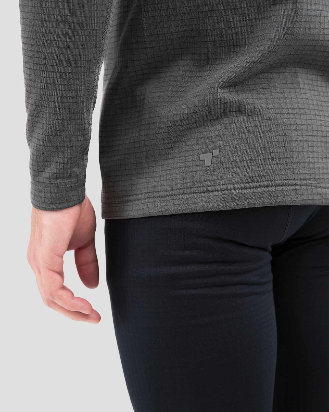 Men's Ecolator® Heavyweight Performance Thermal Crew Shirt | Color: Dark Grey Heather
