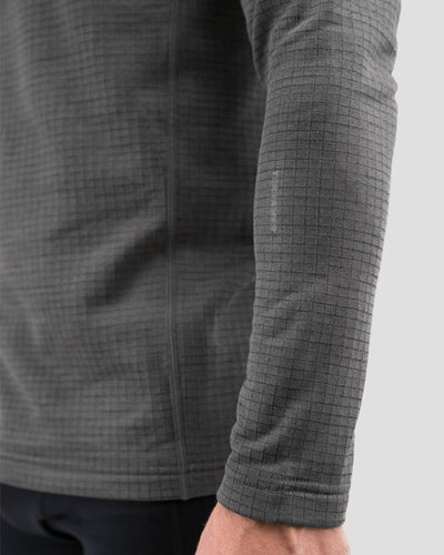 Men's Ecolator® Heavyweight Performance Thermal Crew Shirt | Color: Dark Grey Heather