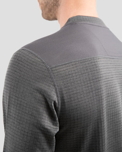 Men's Ecolator® Heavyweight Performance Thermal Crew Shirt | Color: Dark Grey Heather