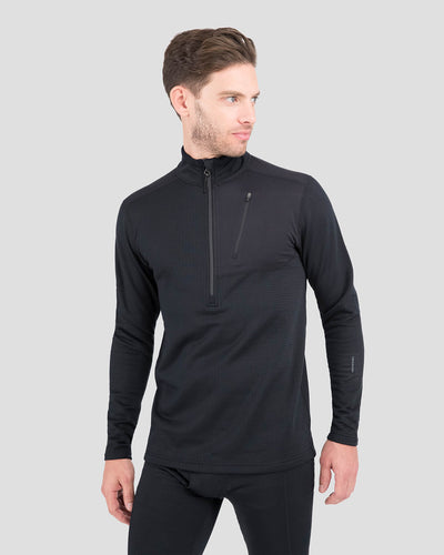 Men's Ecolator® Performance Quarter Zip | Color: Black