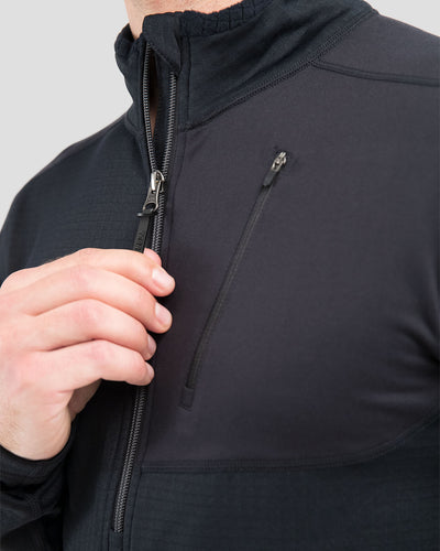 Men's Ecolator® Performance Quarter Zip | Color: Black