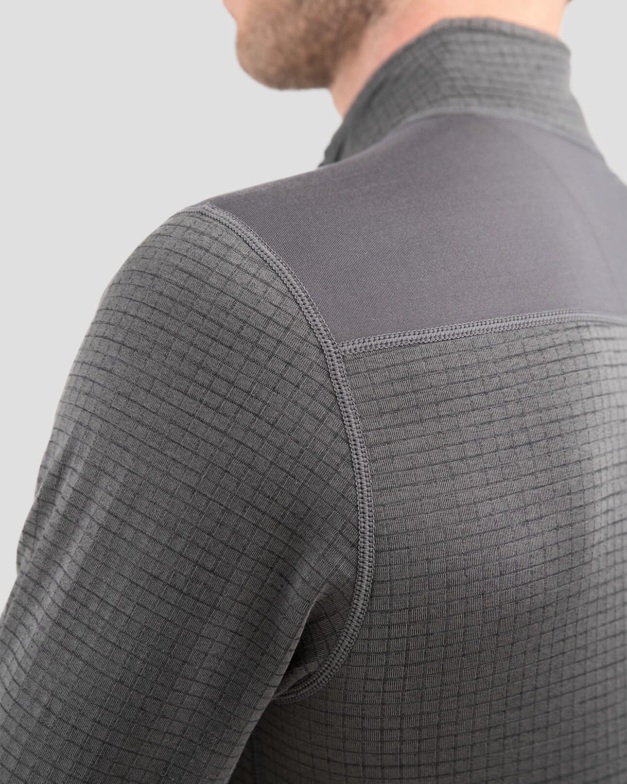 Men's Ecolator® Performance Quarter Zip | Color: Dark Grey Heather