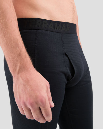 Men's Ecolator® Heavyweight Performance Thermal Pants | Color: Black  | #color_black