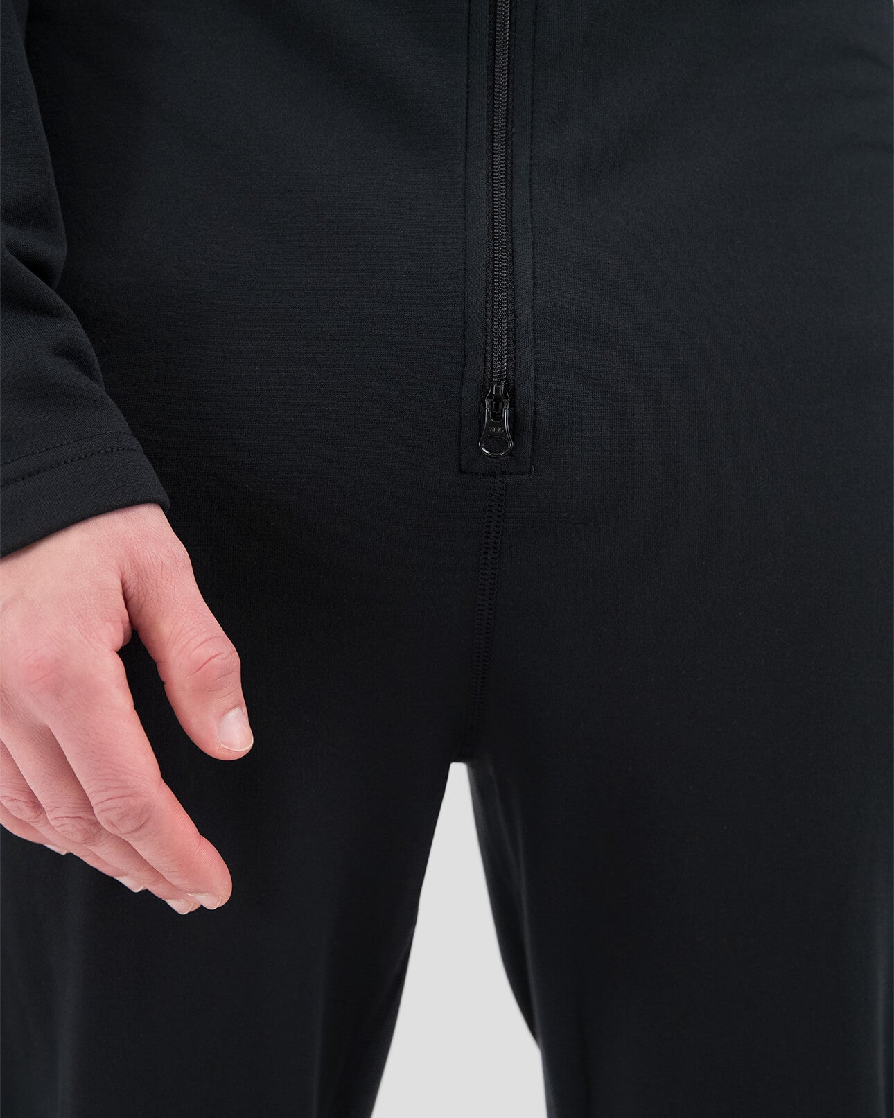 Men's Military Heritage Expedition Weight Fleece Union Suit | Color: Black