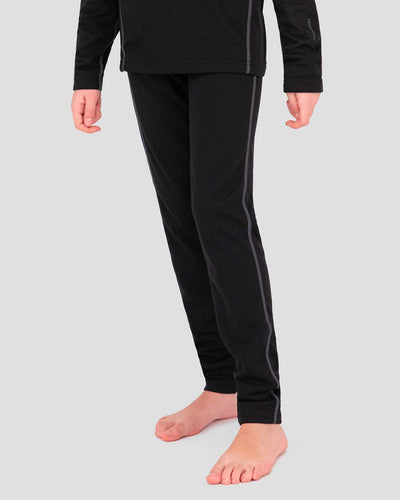 Kids' Genesis Heritage Expedition Weight Fleece Thermal Pants | Color: Onyx