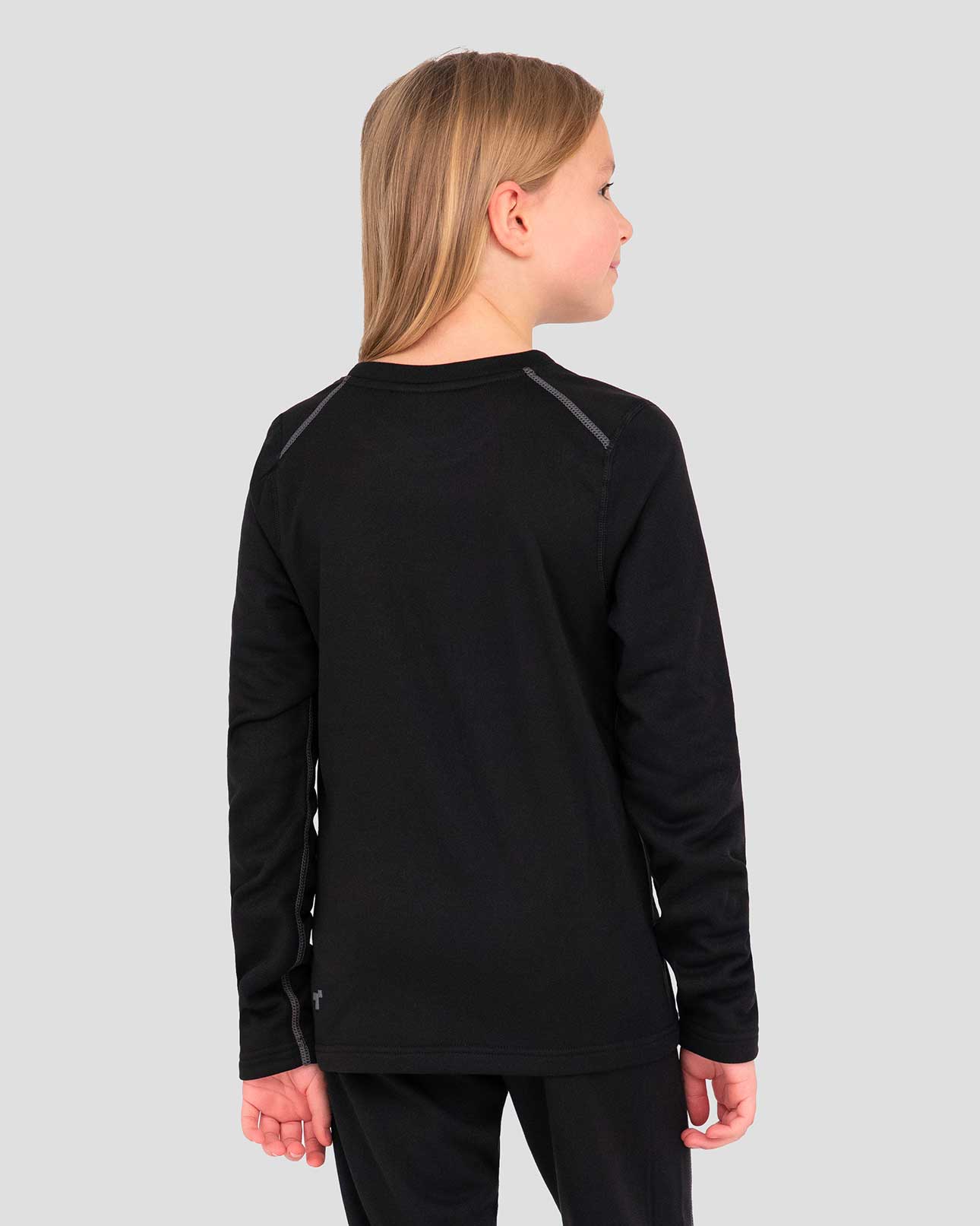 Kids' Genesis Heritage Expedition Weight Fleece Thermal Crew Shirt | Color: Onyx