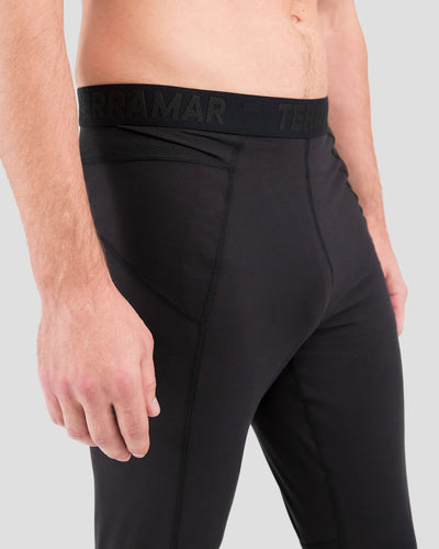 Men's Thermolator® Midweight Performance Thermal 3/4 Pants | Color: Black