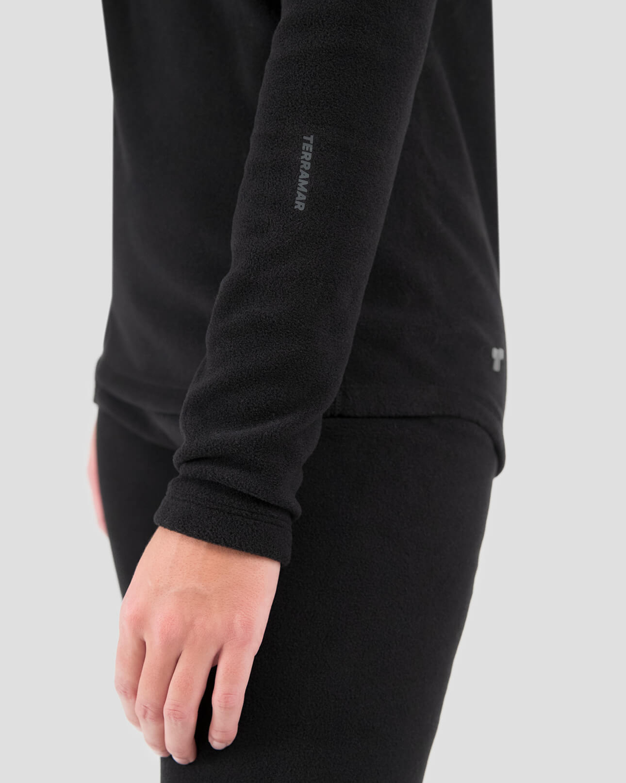 Women's Heritage Expedition Weight Fleece Thermal Crew Shirt | Color: Black