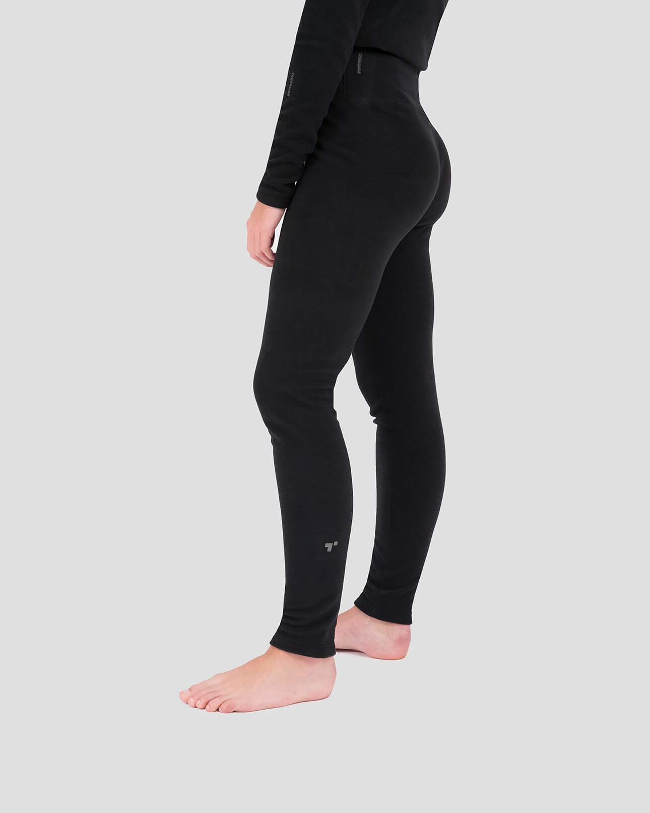 Women's Heritage Expedition Weight Fleece Thermal Pants | Color: Black