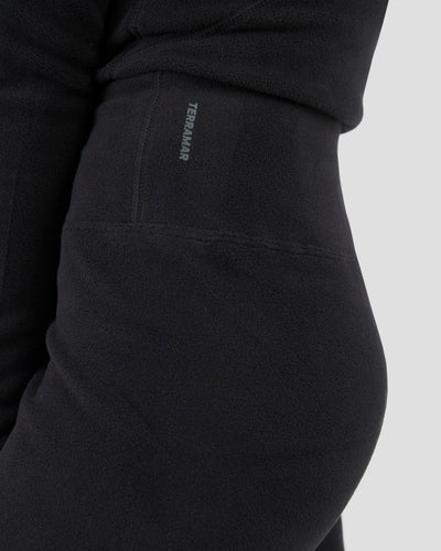 Women's Heritage Expedition Weight Fleece Thermal Pants | Color: Black