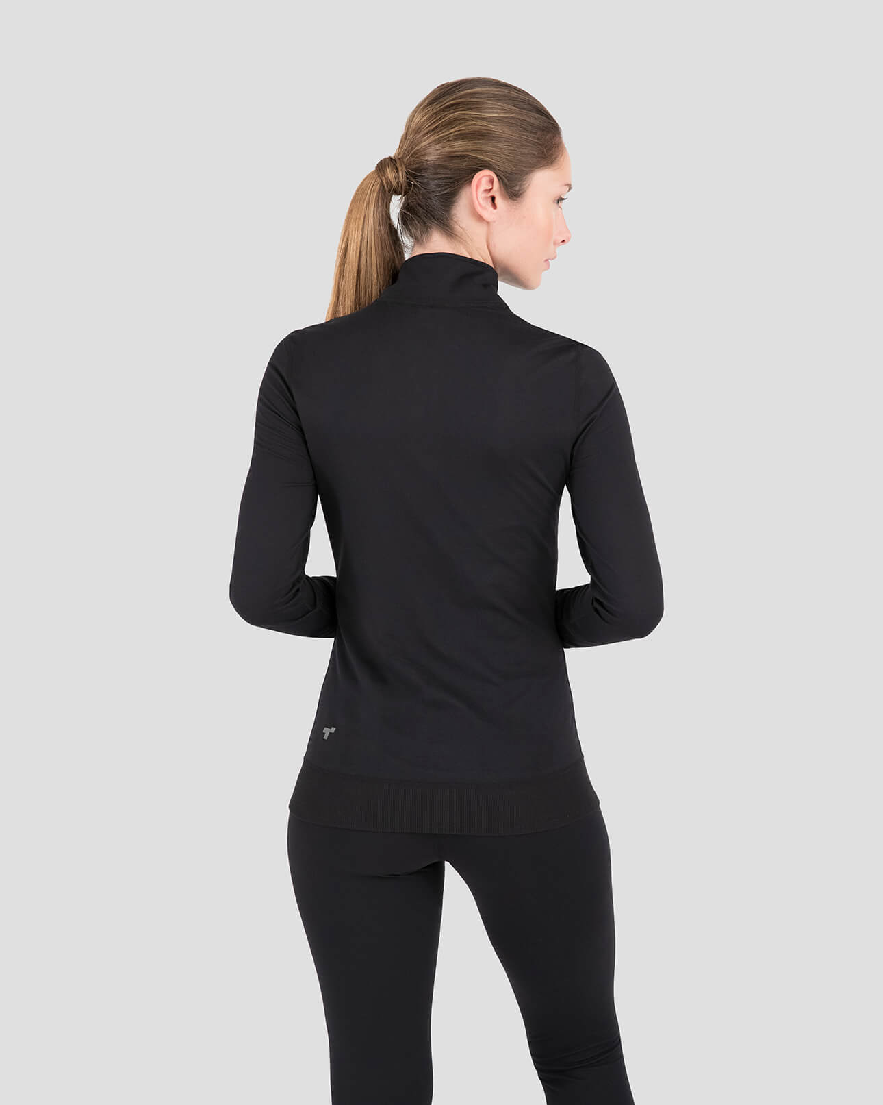Women's Cloud Nine Performance Half Zip | Color: Black| #color_black