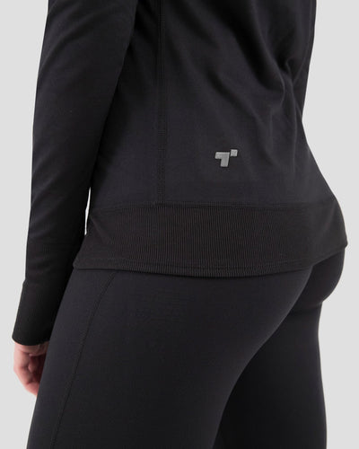 Women's Cloud Nine Performance Half Zip | Color: Black | #color_black