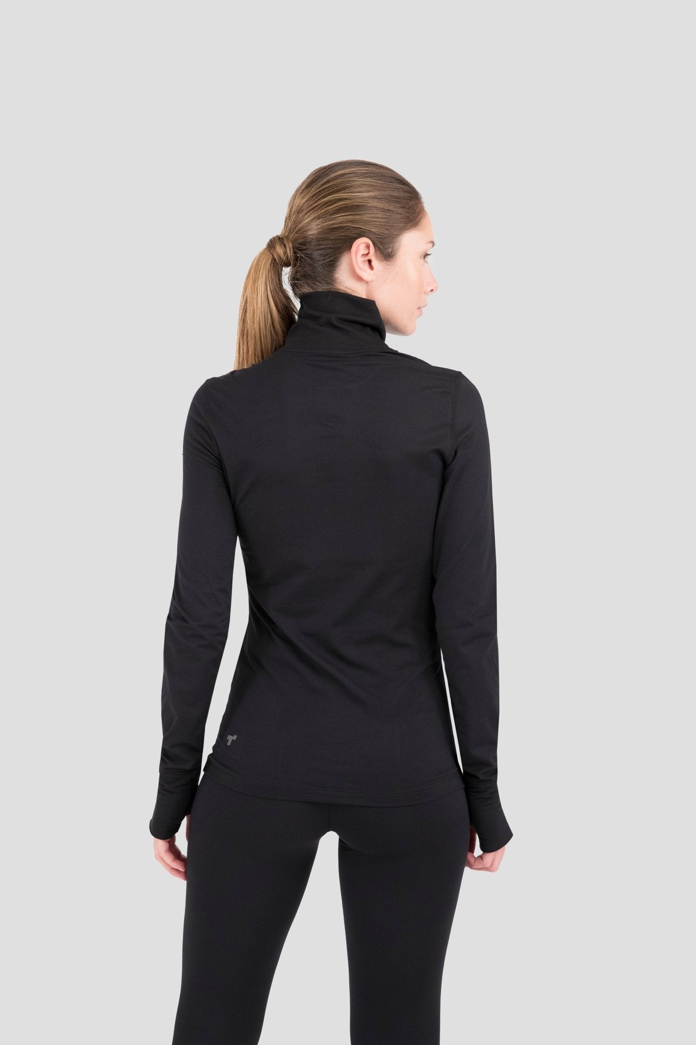 Women's Cloud Nine Midweight Performance Thermal Turtleneck | Color: Black