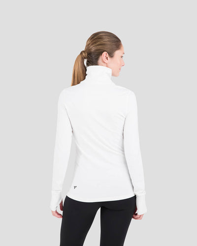 Women's Cloud Nine Midweight Performance Thermal Turtleneck | Color: White