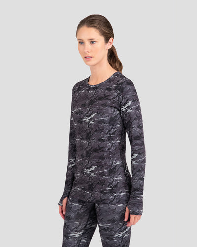 Women's Below Zero Performance Crew | Color: Movement Camo | #color_movement-camo