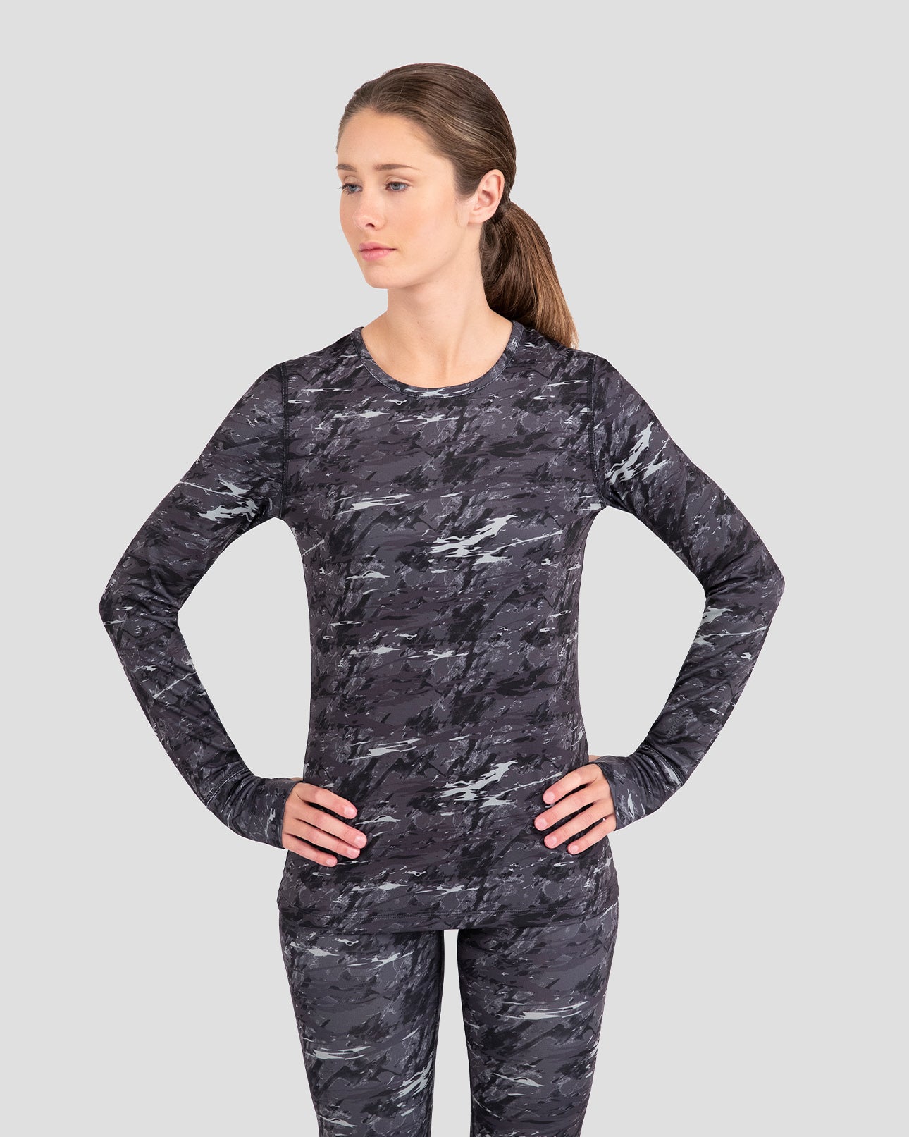 Women's Below Zero Performance Crew | Color: Movement Camo | #color_movement-camo