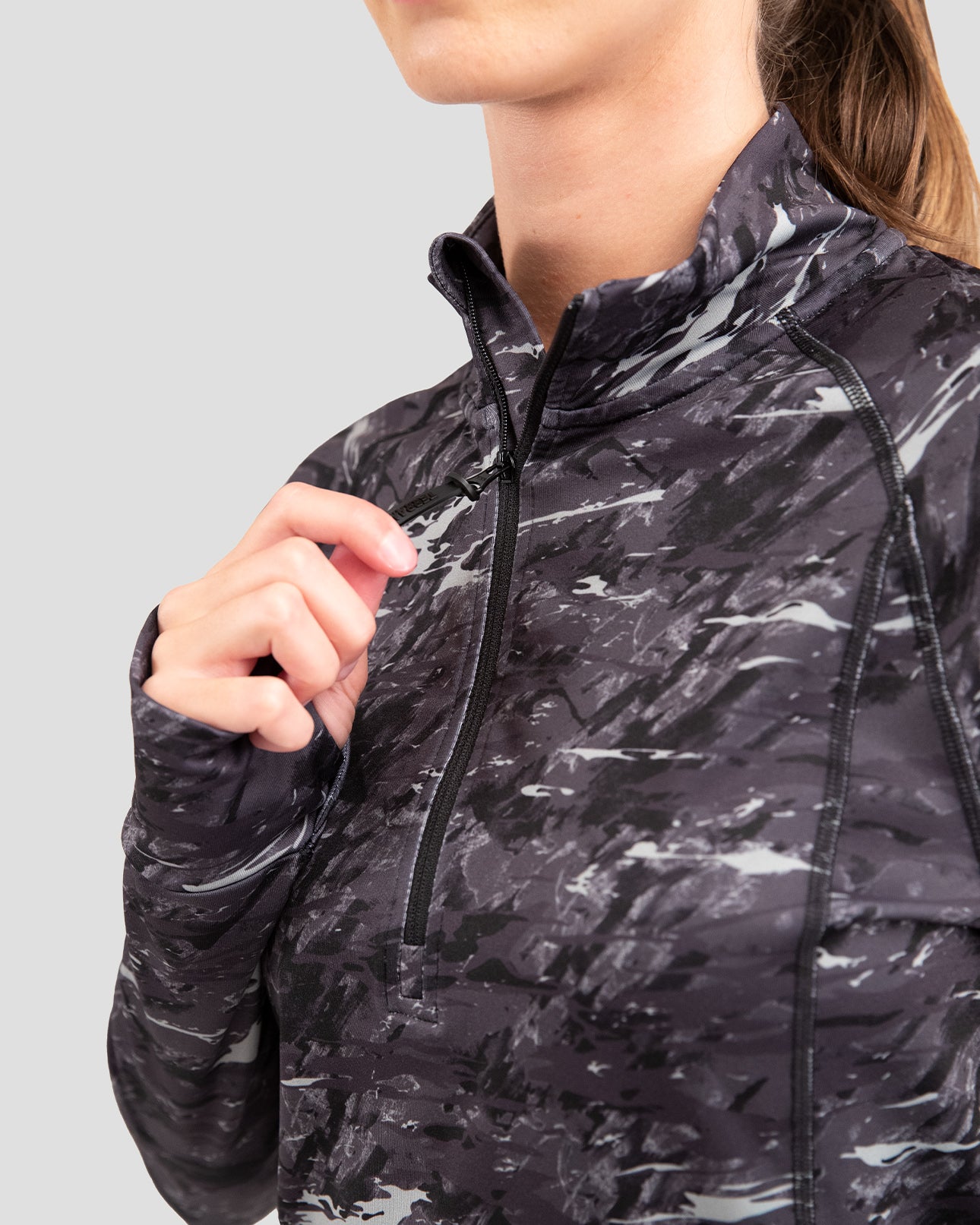 Women's Below Zero Performance Half Zip | Color: Movement Camo