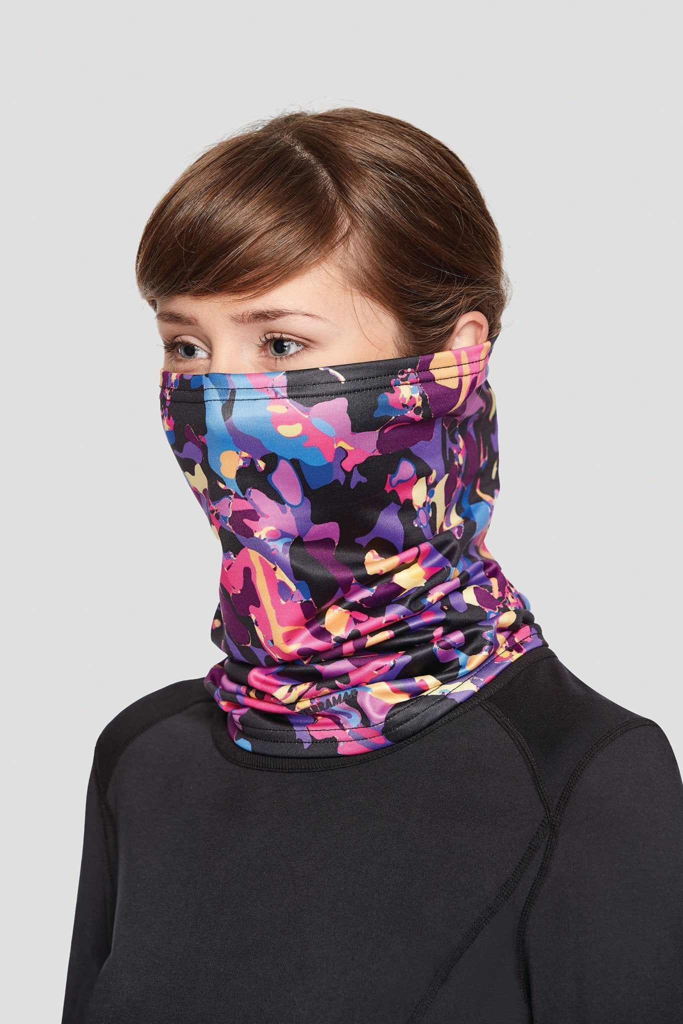 Women's Below-Zero Heavyweight Neck Gaiter | Color: Rising Sun | #color_rising-sun