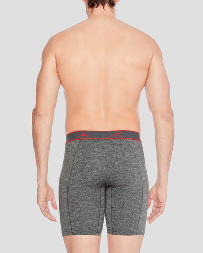 Men's Reflex 8-Inch Boxer Briefs | Color: Black Heather