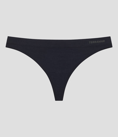 Women's Seamless Thong Underwear (3 Pack) | Color: Black/Black/Black | #color_black-black-black