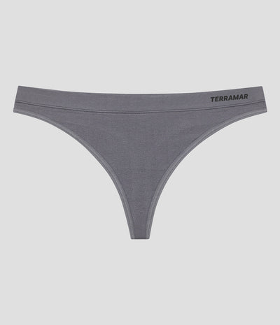 Women's Seamless Thong Underwear (3 Pack) | Color: Castlerock/Mindful Grey/Athletic Grey | #color_castlerock-mindful-grey-athletic-grey