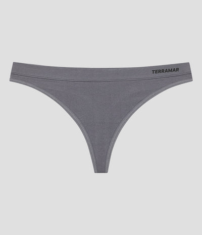 Women's Seamless Thong Underwear (3 Pack) | Color: Castlerock/Mindful Grey/Athletic Grey