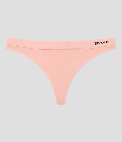 Women's Seamless Thong Underwear (3 Pack) | Color: Pink Haze/Natural Indigo/True Camo | #color_pink-haze-natural-indigo-true-camo