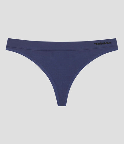 Women's Seamless Thong Underwear (3 Pack) | Color: Pink Haze/Natural Indigo/True Camo | #color_pink-haze-natural-indigo-true-camo