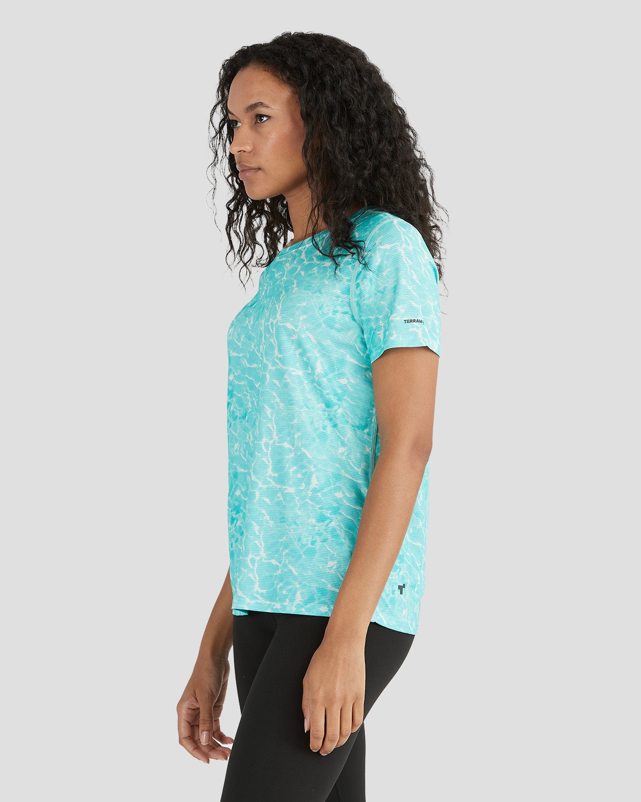 Women's Ventilator Short Sleeve Performance Tee | Color: Tropical Water Print