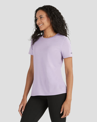 Women's Ventilator Short Sleeve Performance Tee | Color: Digital Lavender