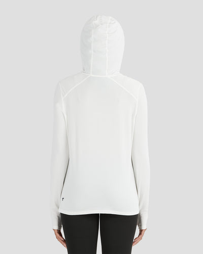 Women's Ventilator Hoodie Performance Tee | Color: White