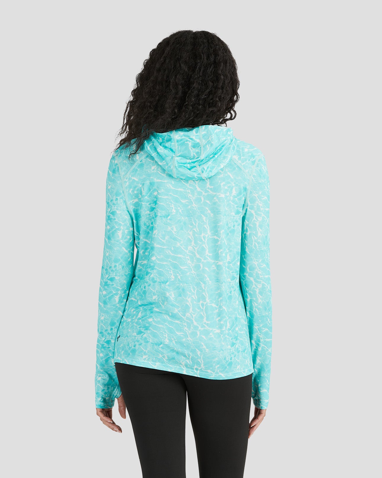 Women's Ventilator Hoodie Performance Tee | Color: Tropical Water Print