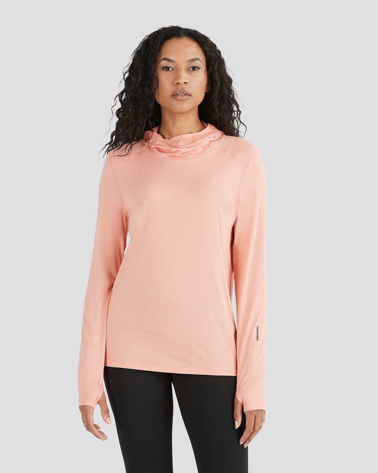 Women's Ventilator Hoodie Performance Tee | Color: Coral