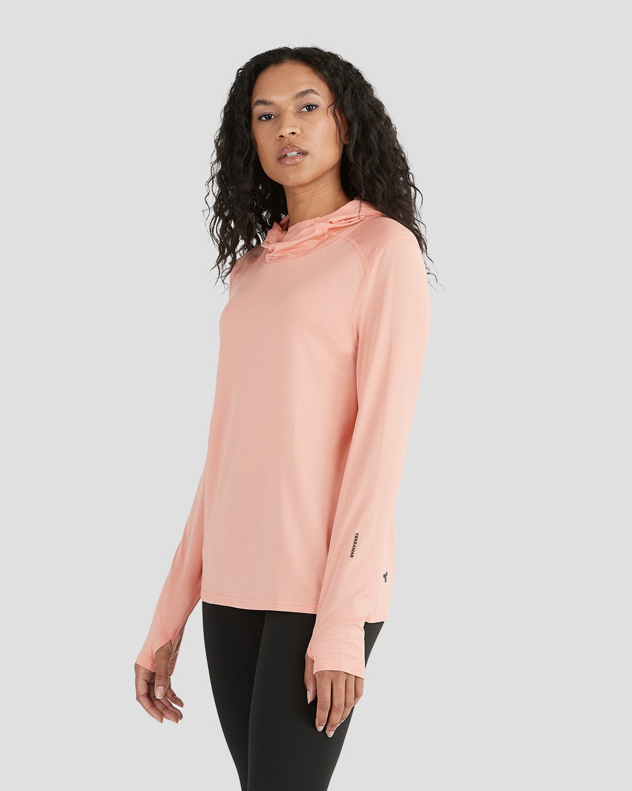 Women's Ventilator Hoodie Performance Tee | Color: Coral