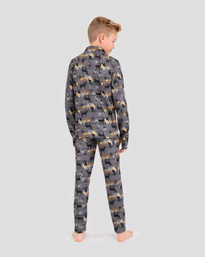 Kids' Ecolator® Heavyweight Performance Thermal Pants | Color: Moose Tracks | #color_moose-tracks