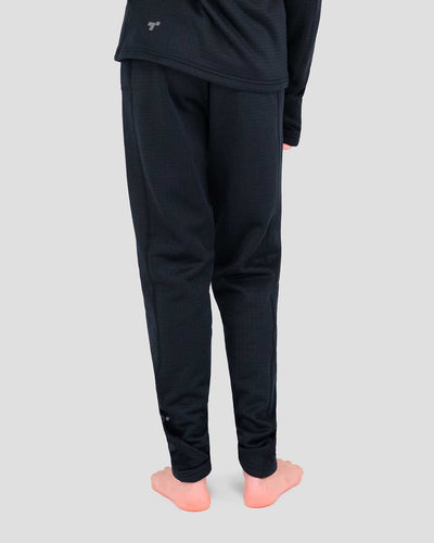 Kids' Ecolator® Heavyweight Performance Thermal Pants | Color: Black | #color_black