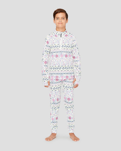 Kids' Ecolator® Heavyweight Performance Thermal Pants | Color: Happy Run | #color_happy-run