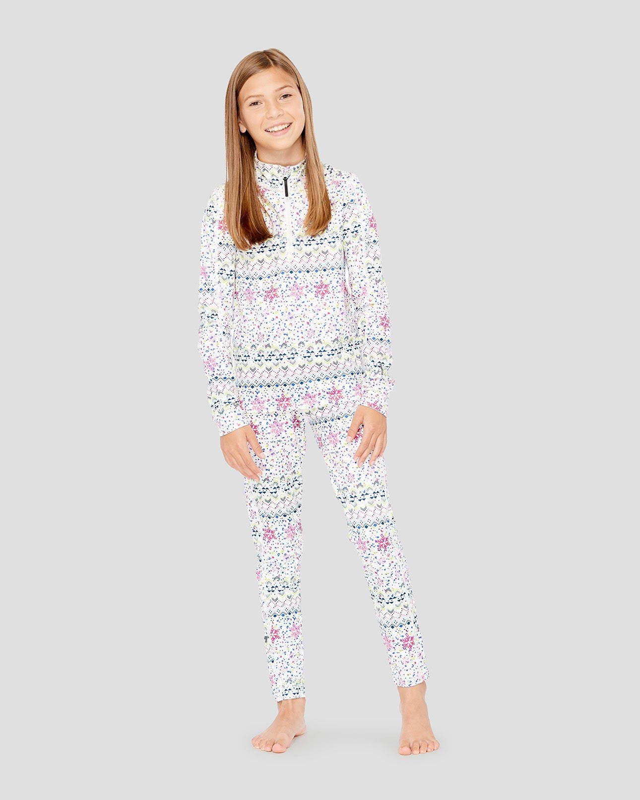 Kids' Ecolator® Heavyweight Performance Thermal Pants | Color: Happy Run | #color_happy-run