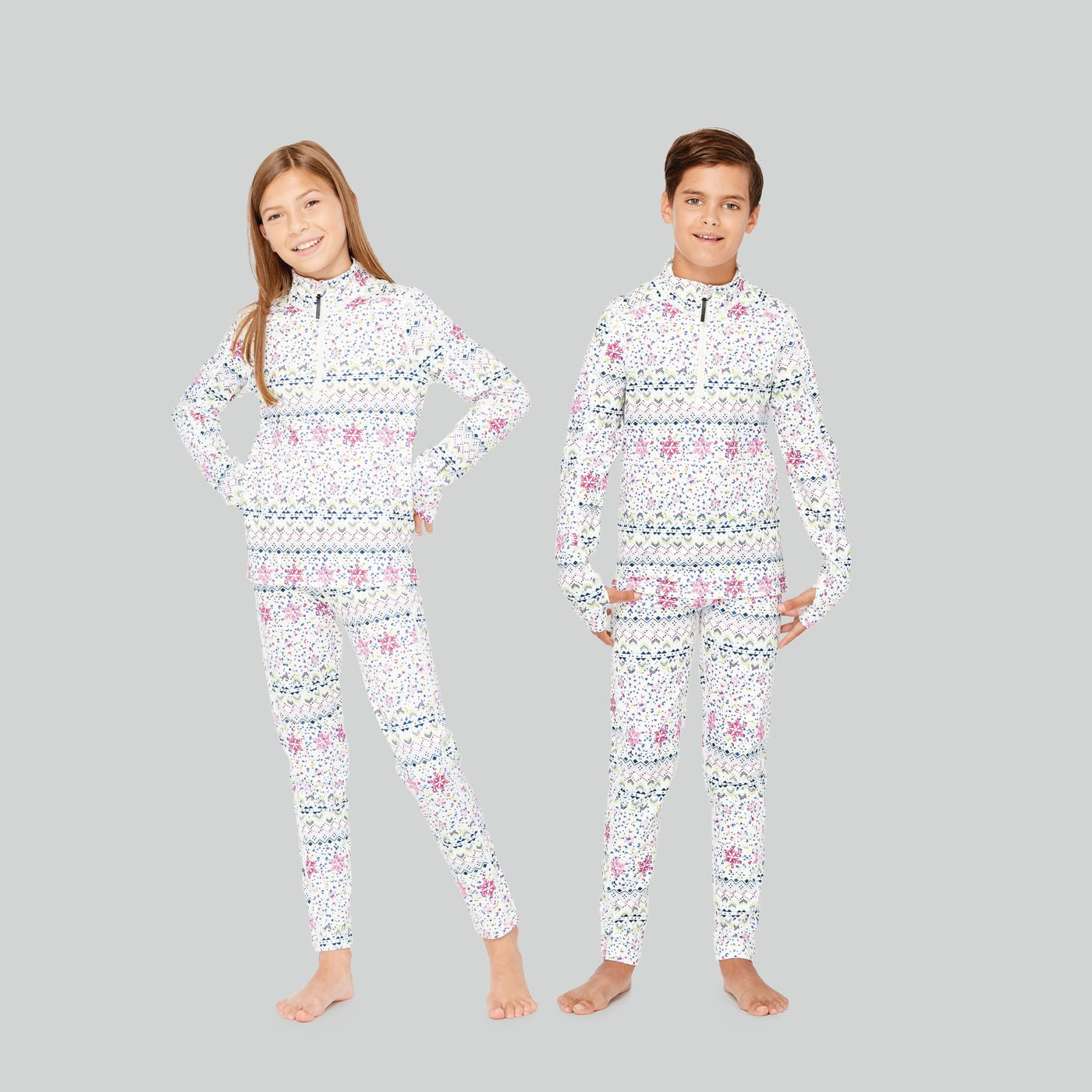 Kids' Ecolator® Heavyweight Performance Thermal Pants | Color: Happy Run | #color_happy-run